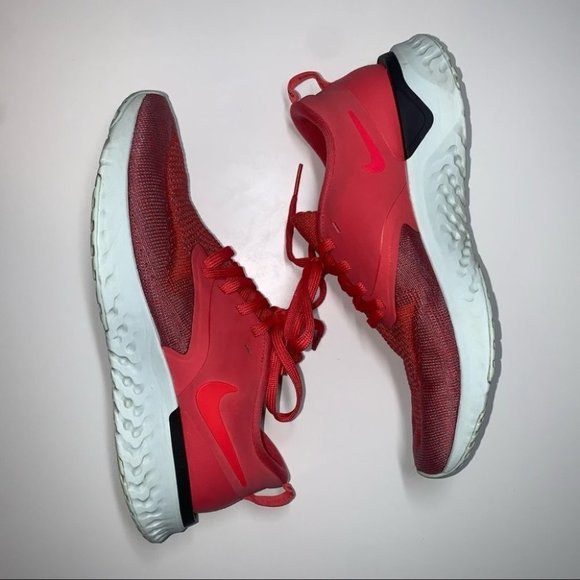 Nike Odyssey React 2 Flyknit Running  Shoes Women's Size 7 US Ember Red Sneakers - Picture 6 of 8